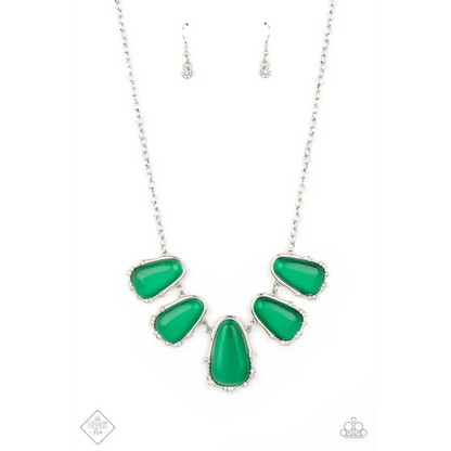 Newport Princess - Green Necklace - Necklaces