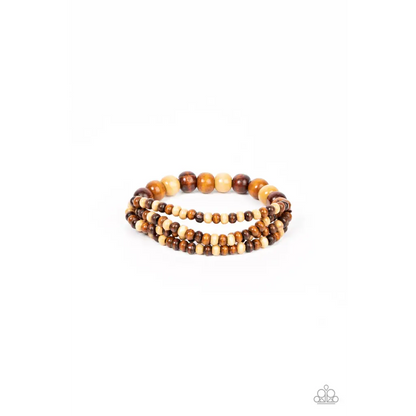 Oceania Oasis - Brown Bracelet - Deb's Jazzy Jems