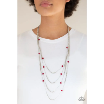 Open For Opulence - Red Necklace - Deb's Jazzy Jems