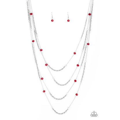 Open For Opulence - Red Necklace - Deb's Jazzy Jems