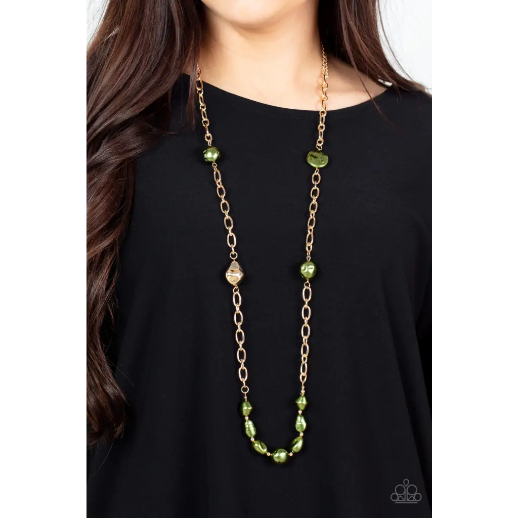 Pardon My FABULOUS - Green Necklace - Deb's Jazzy Jems