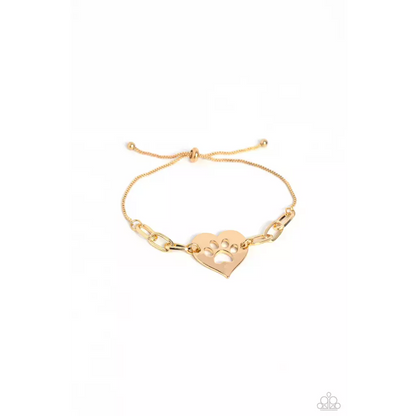 PAW-sitively Perfect - Gold Bracelet - Bracelets