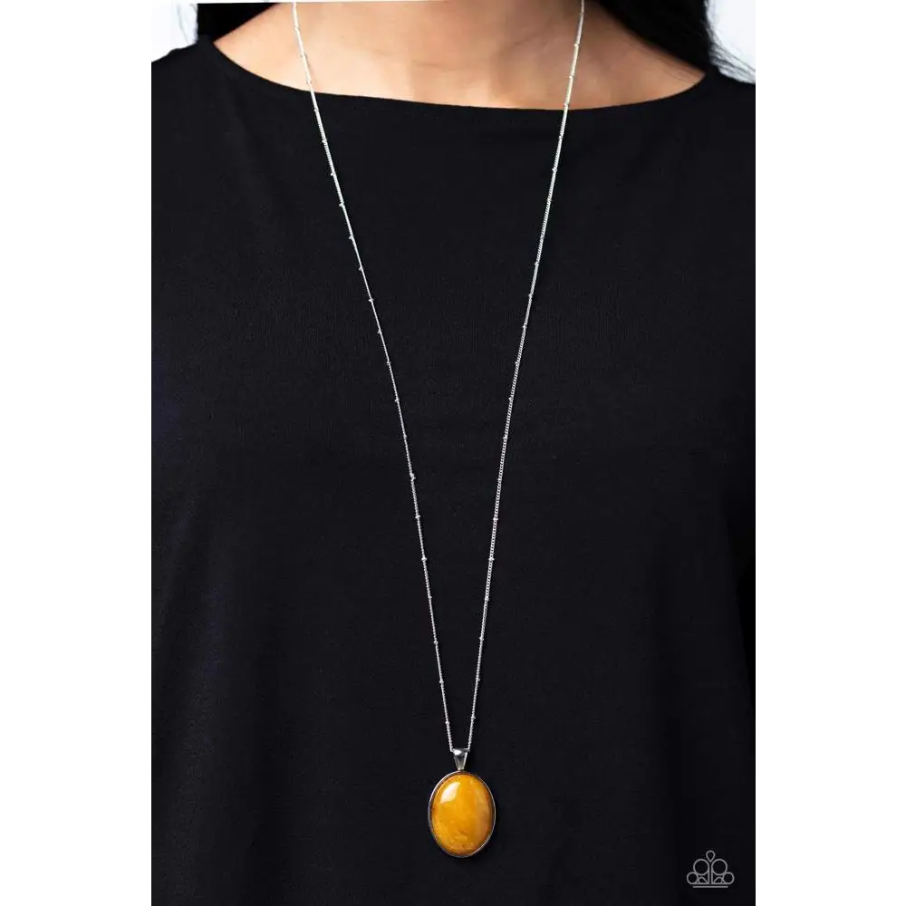 Peaceful Glow - Yellow Necklace - Necklaces