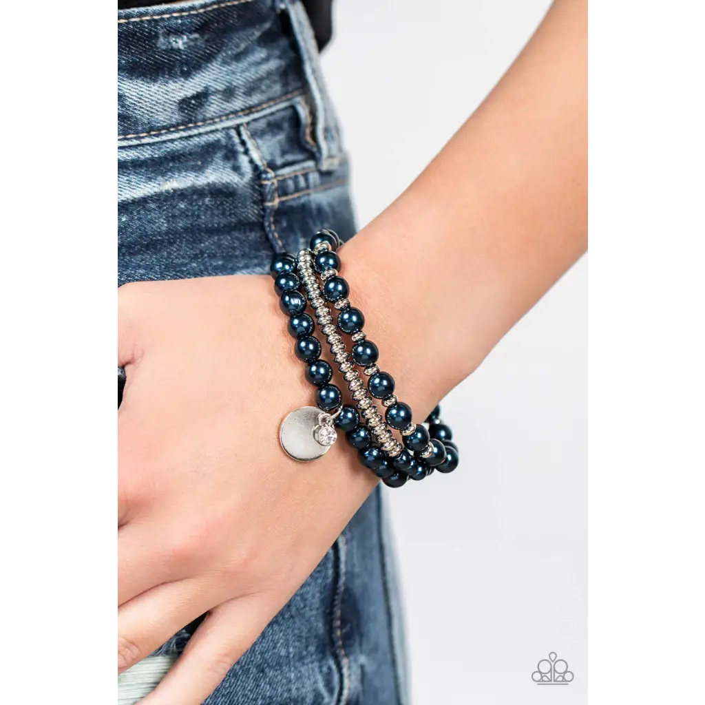 Pearly Professional - Blue Bracelet - Bracelets