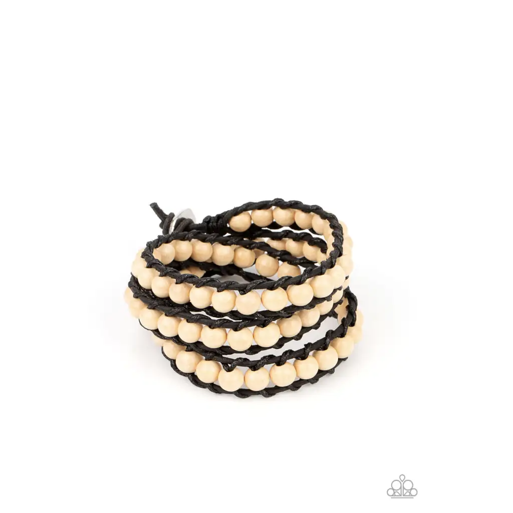 Pine Paradise - White Bracelet - Deb's Jazzy Jems