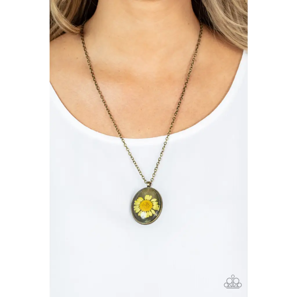 Prairie Passion - Yellow Necklace - Deb's Jazzy Jems