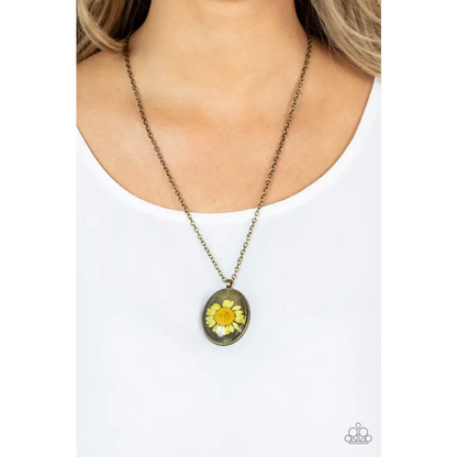 Prairie Passion - Yellow Necklace - Deb's Jazzy Jems