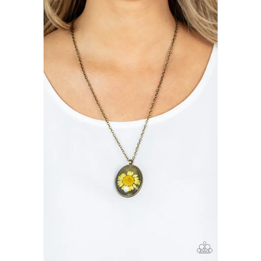 Prairie Passion - Yellow Necklace - Deb's Jazzy Jems