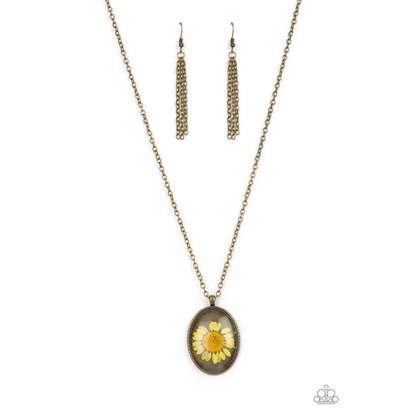 Prairie Passion - Yellow Necklace - Deb's Jazzy Jems