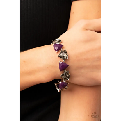 Pumped up Prisms - Purple Bracelet - Deb's Jazzy Jems