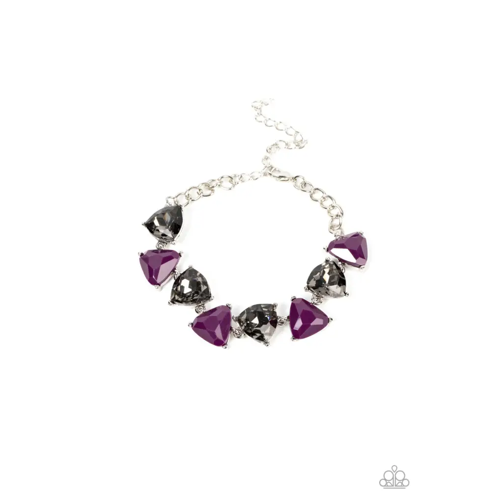 Pumped up Prisms - Purple Bracelet - Deb's Jazzy Jems