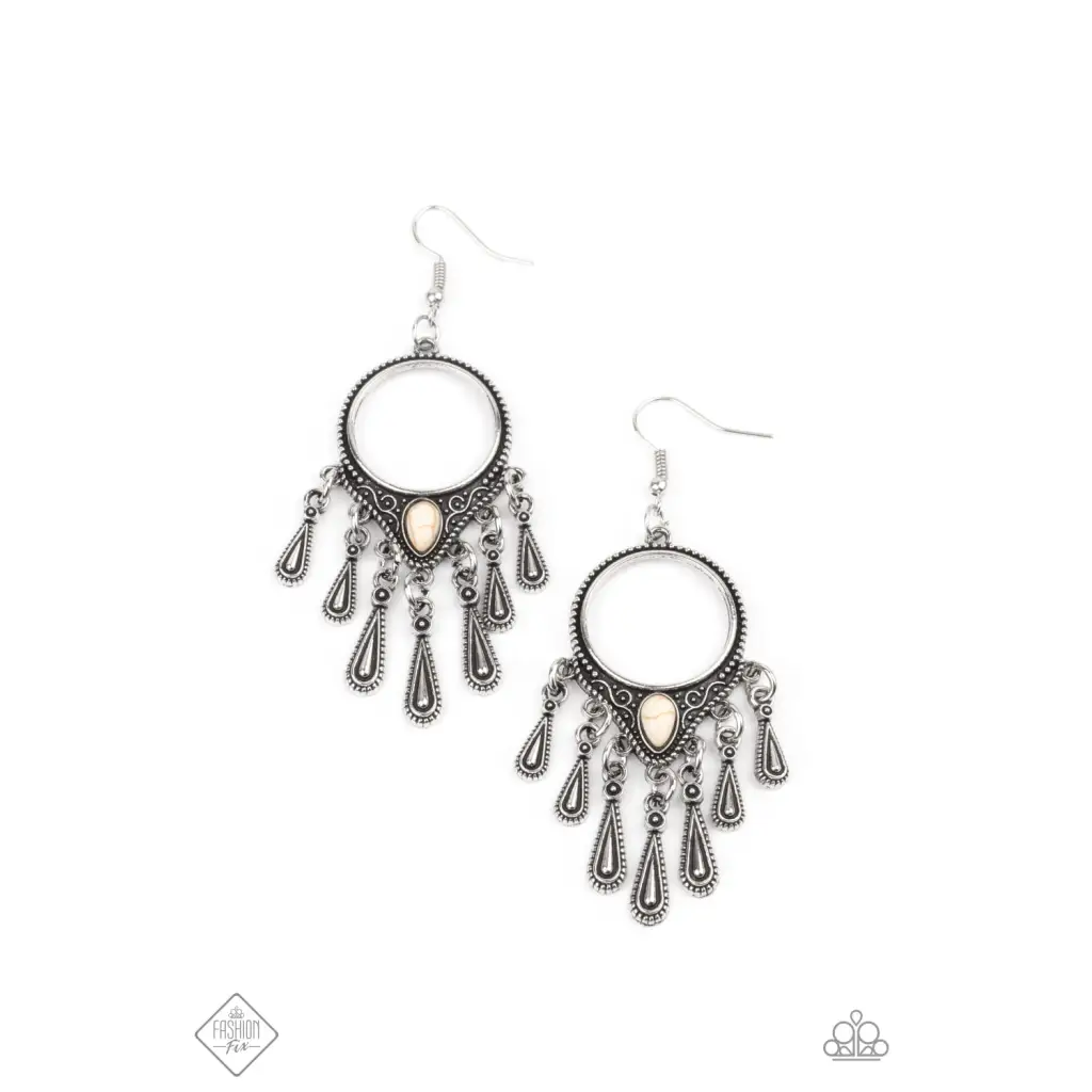 Ranger Rhythm - White Earrings - Earrings