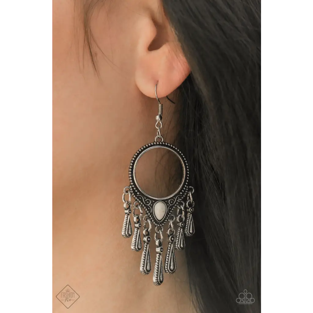 Ranger Rhythm - White Earrings - Earrings