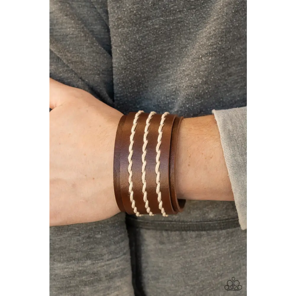 Real Ranchero - Brown Bracelet - Bracelets