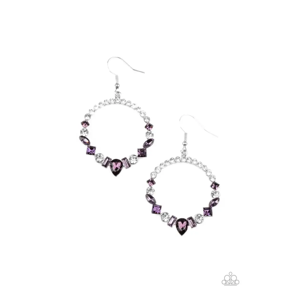 Revolutionary Refinement - Purple Earrings - Earrings