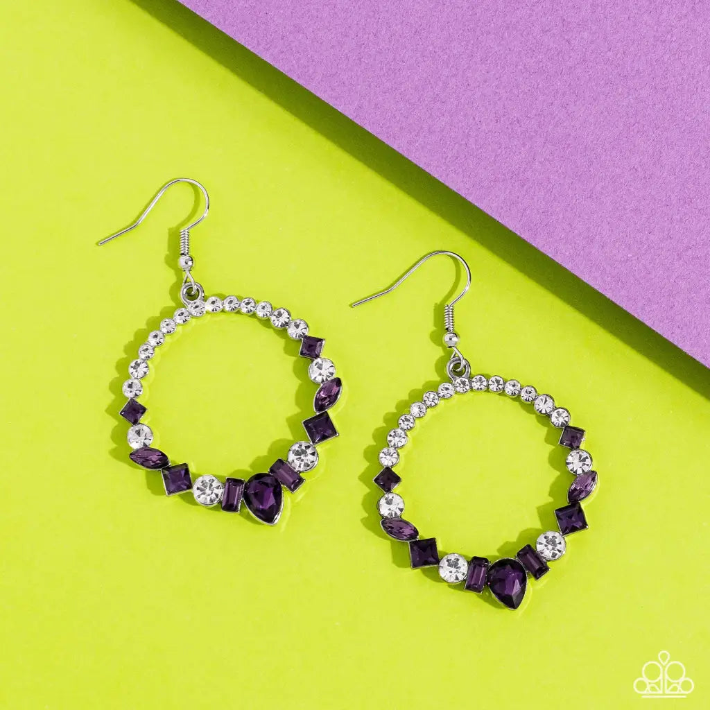 Revolutionary Refinement - Purple Earrings - Earrings