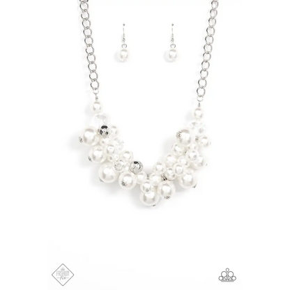 Romantically Reminiscent - White Necklace - Necklaces