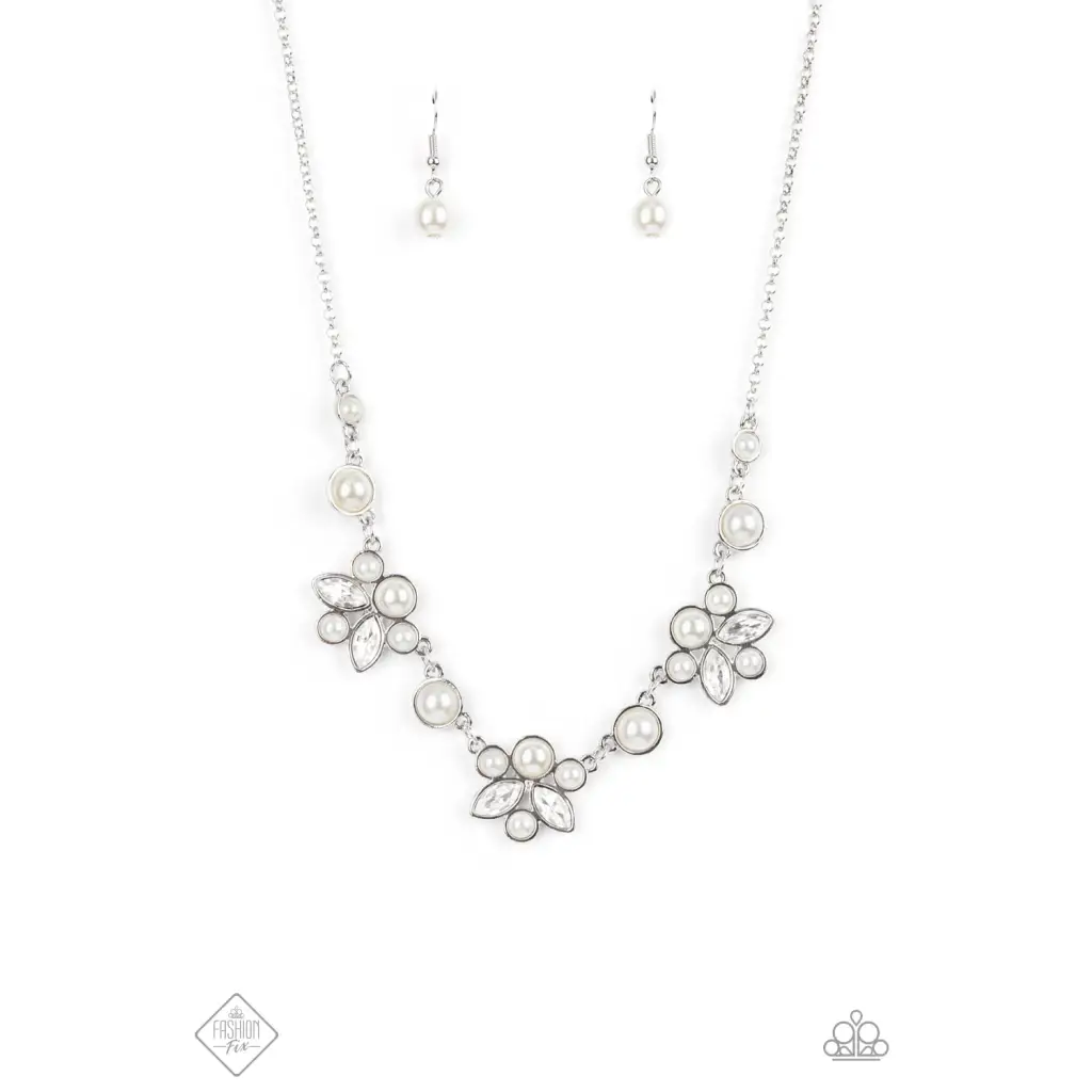 Royally Ever After - White Necklace - Necklaces