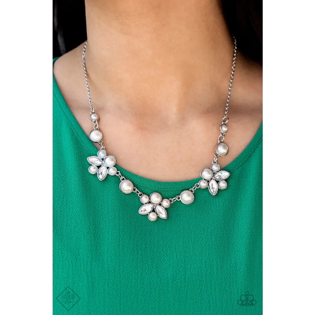 Royally Ever After - White Necklace - Necklaces