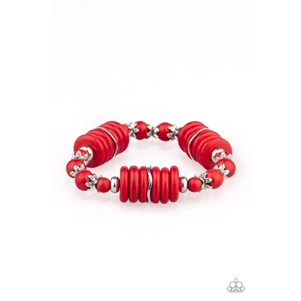 Sagebrush Serenade - Red Bracelet - Bracelets