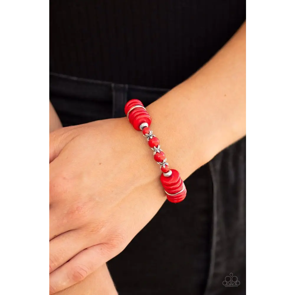 Sagebrush Serenade - Red Bracelet - Bracelets