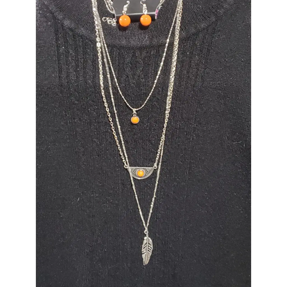 Sahara Sparrow - Orange Necklace - Deb's Jazzy Jems