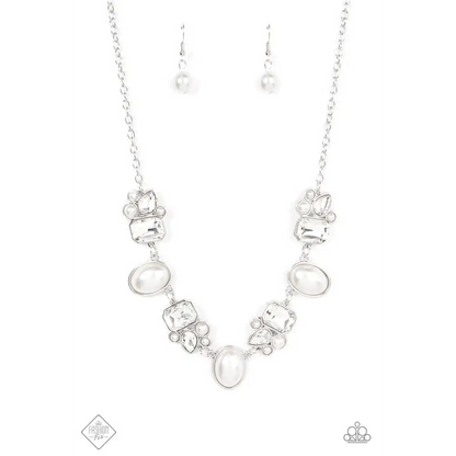 Sensational Showstopper - White Necklace - Necklaces