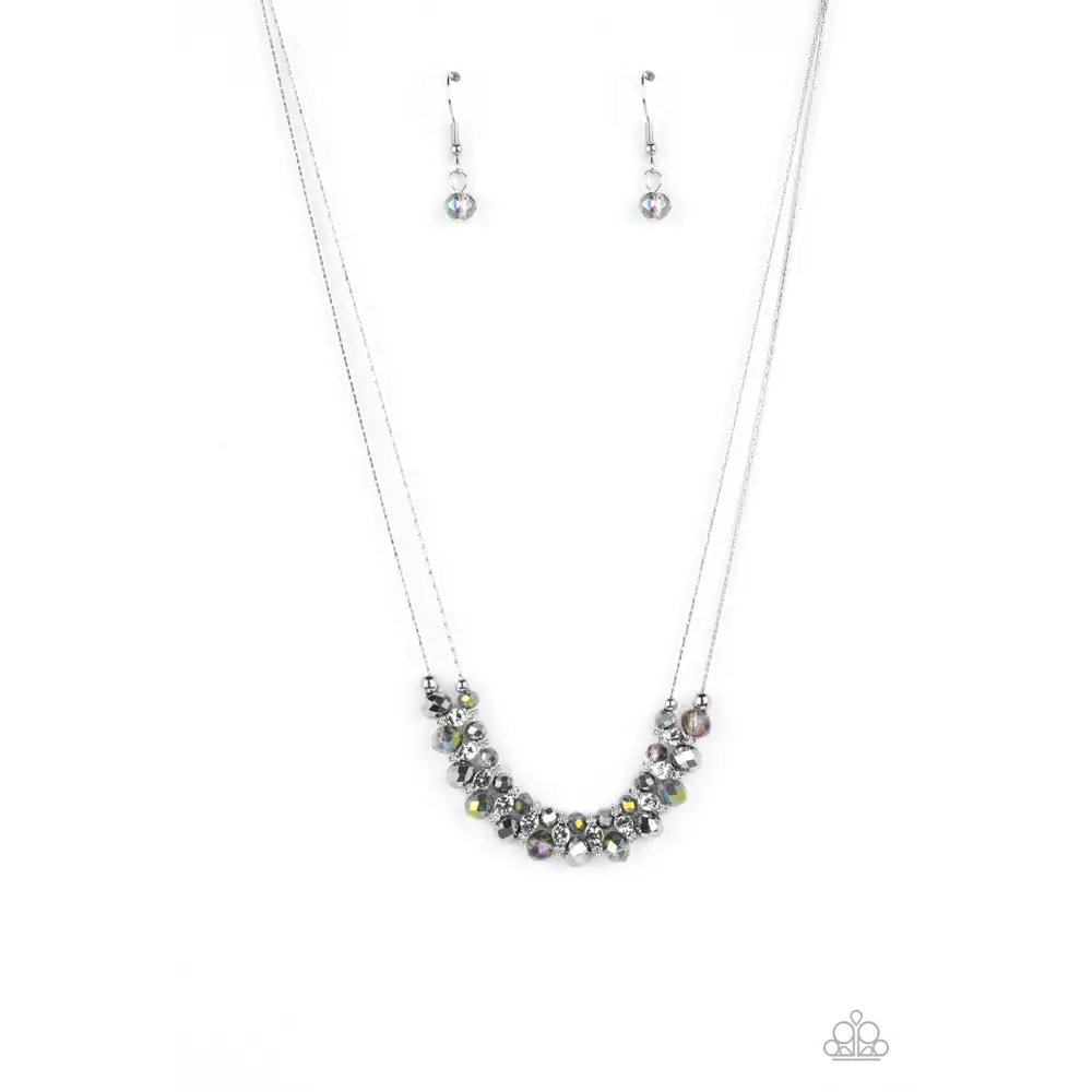 Shimmering High Society - Silver Necklace - Necklaces