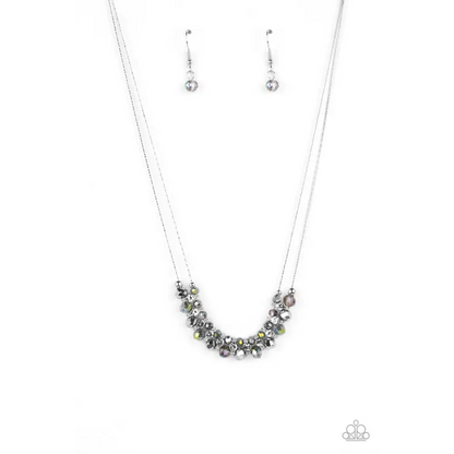 Shimmering High Society - Silver Necklace - Necklaces