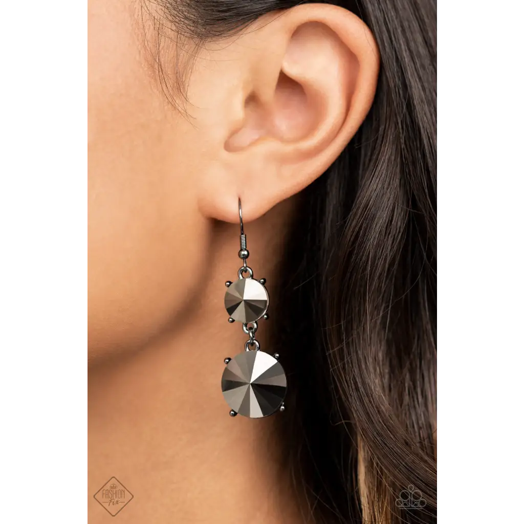 Sizzling Showcase - Black Earrings - Earrings