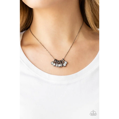 Slide Into Shimmer - Black Necklace - Deb's Jazzy Jems