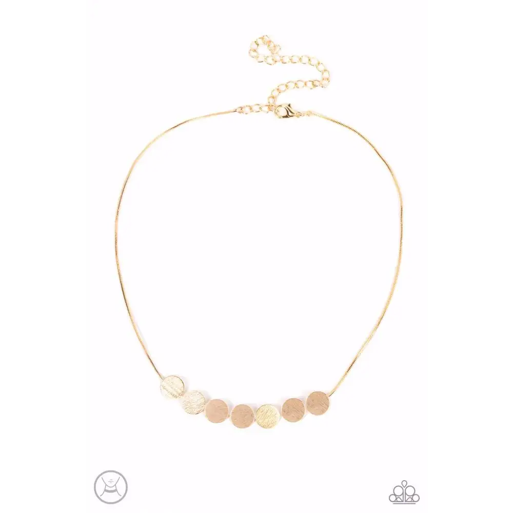 Slimmer Glimmer - Gold Necklace - Necklaces