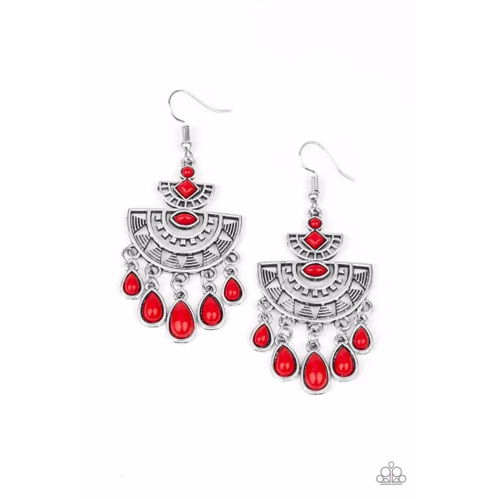 SOL Searching - Red Earrings - Earrings