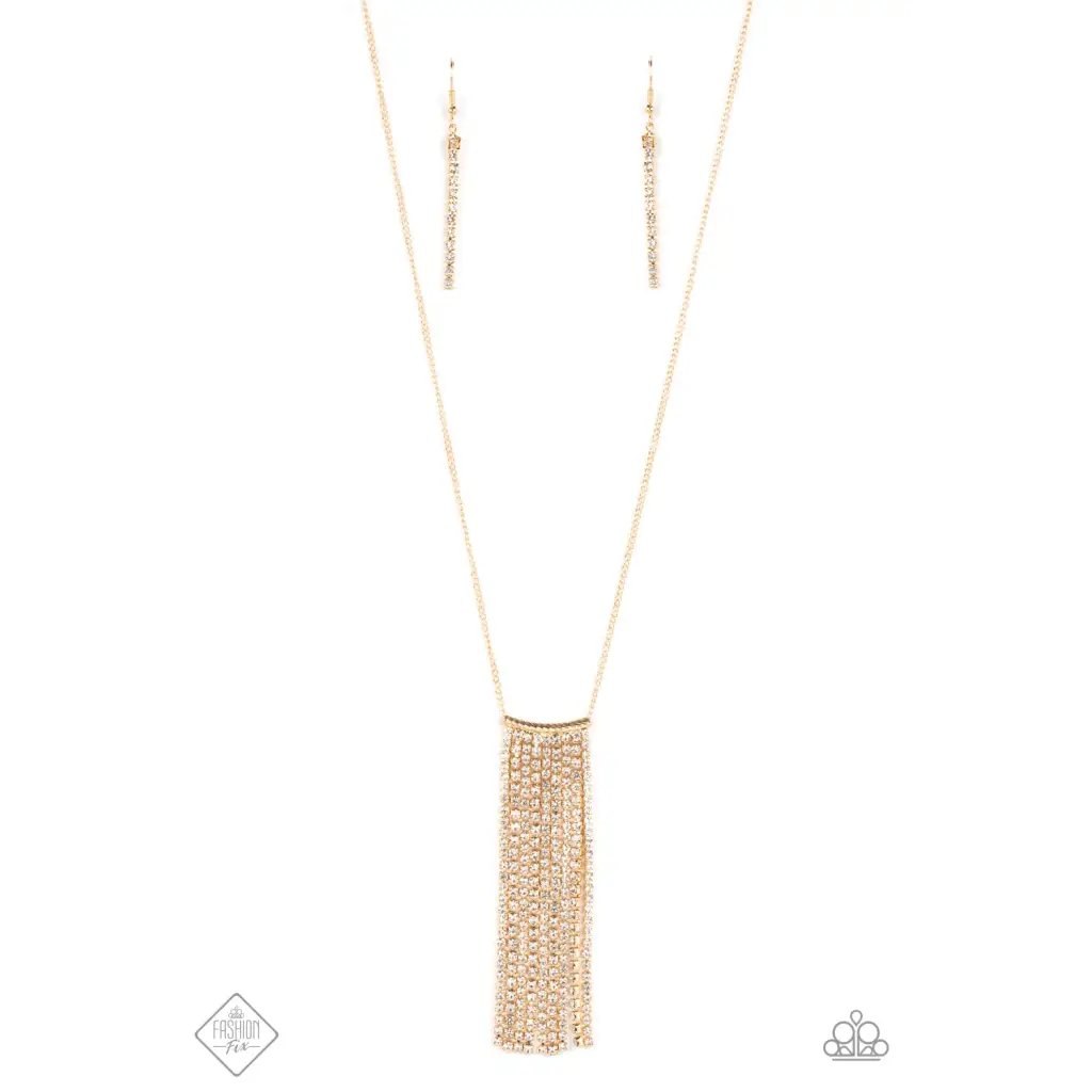 Stellar Crescendo - Gold Necklace - Necklaces