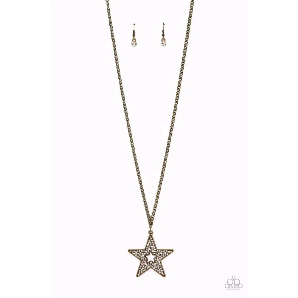 Superstar Stylist - Brass Necklace - Necklaces