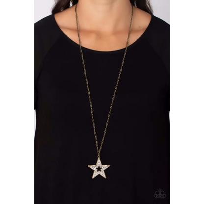 Superstar Stylist - Brass Necklace - Necklaces