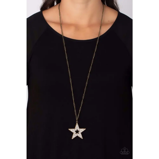 Superstar Stylist - Brass Necklace - Necklaces