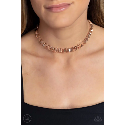 Surreal Shimmer - Rose Gold Necklace - Necklaces