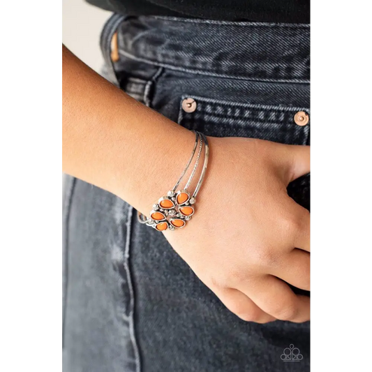 Taj Mahal Meadow - Orange Bracelet - Bracelets