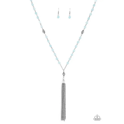 Tassel Takeover - Blue Necklace - Deb's Jazzy Jems