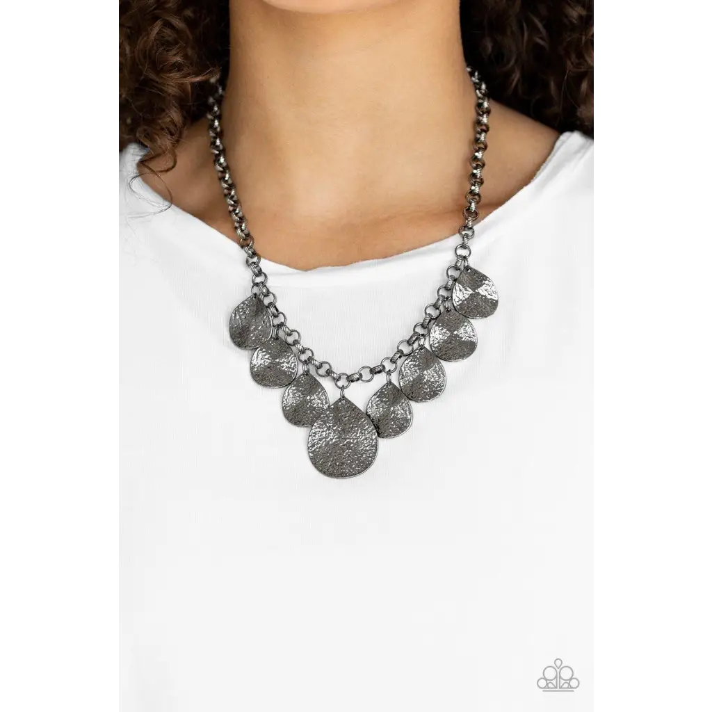 Texture Storm - Black Necklace - Deb's Jazzy Jems