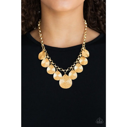 Texture Storm - Gold Necklace - Deb's Jazzy Jems