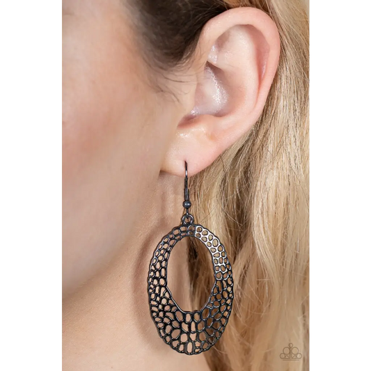 The HOLE Nine Yards - Black Earrings - Earrings