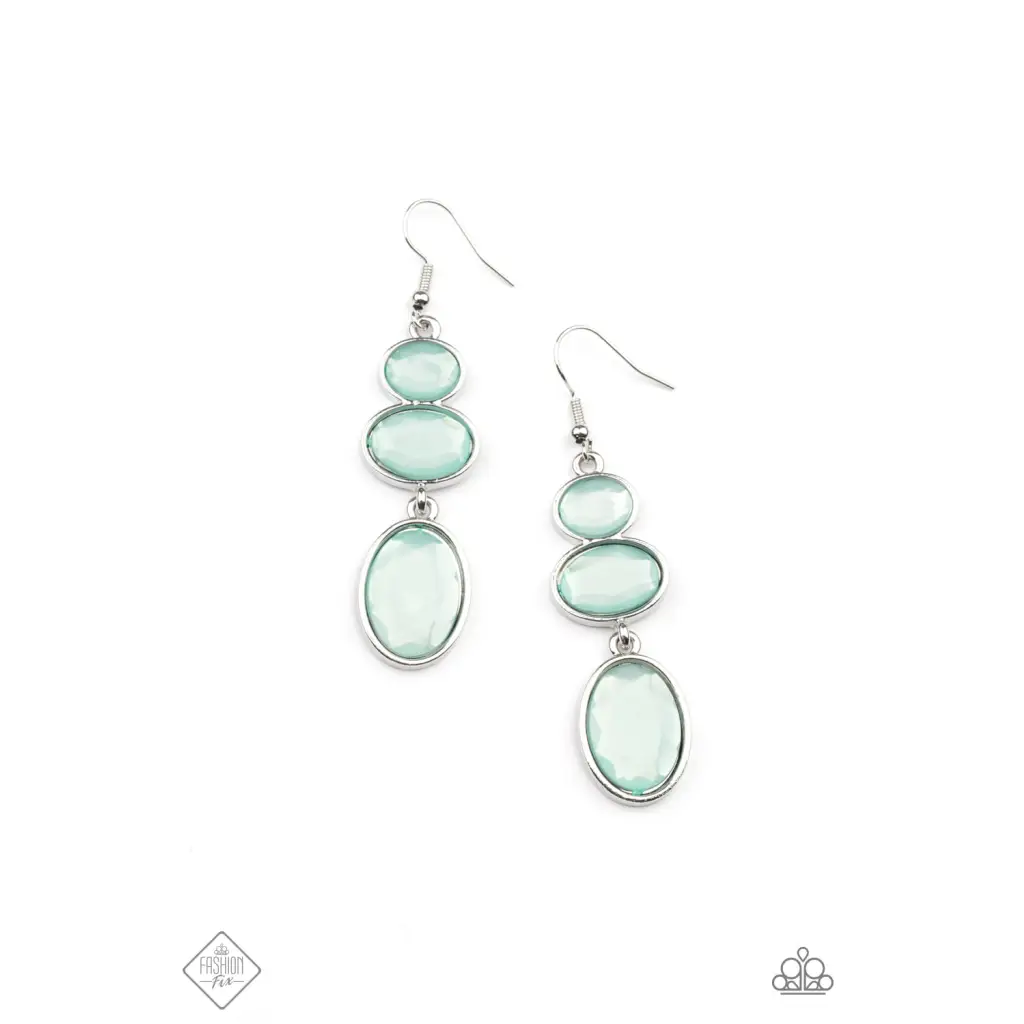 Tiers Of Tranquility - Blue Earrings - Earrings