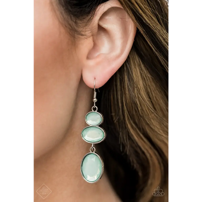 Tiers Of Tranquility - Blue Earrings - Earrings