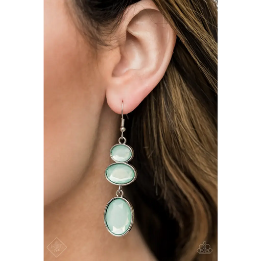 Tiers Of Tranquility - Blue Earrings - Earrings