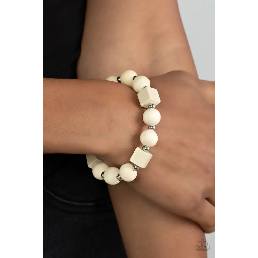 Timber Trendsetter - White Bracelet - Bracelets