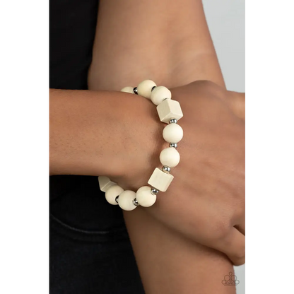 Timber Trendsetter - White Bracelet - Bracelets