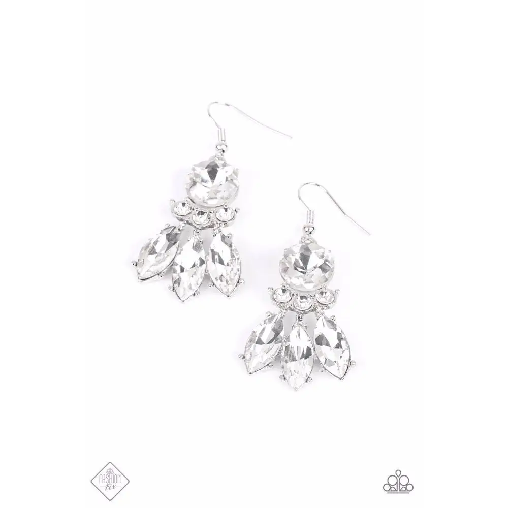 To Have and to SPARKLE - White Earrings - Earrings