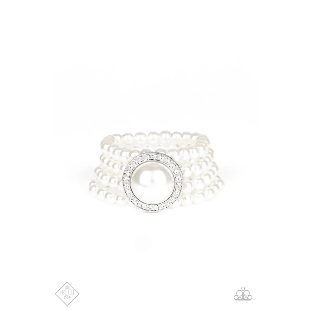 Top Tier Twinkle - Apr 2020 - White Bracelet - Deb's Jazzy Jems